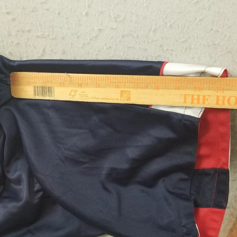 AND1 Reversible Shorts Mens 32 Red Navy Athletic Basketball Mesh Drawstring